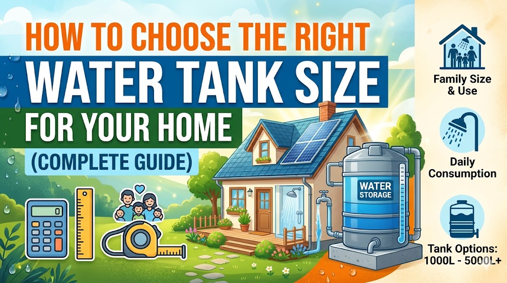 How to Choose the Right Water Tank Size for Your Home (Complete Guide)