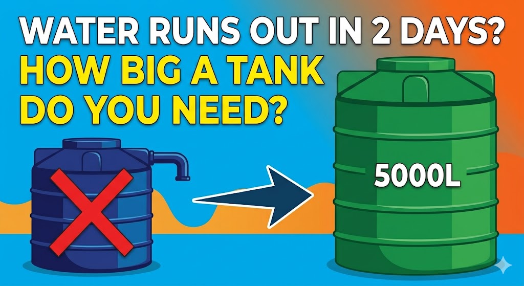 My Water Runs Out in 2 Days — How Big a Tank Do I Really Need?