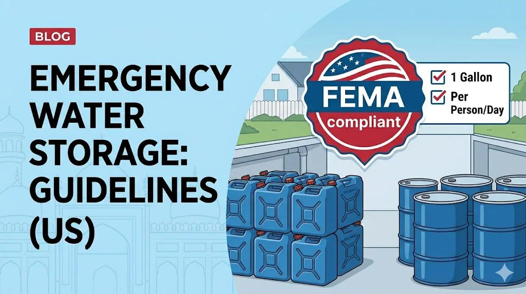 Emergency Water Storage for US Households: FEMA Guidelines