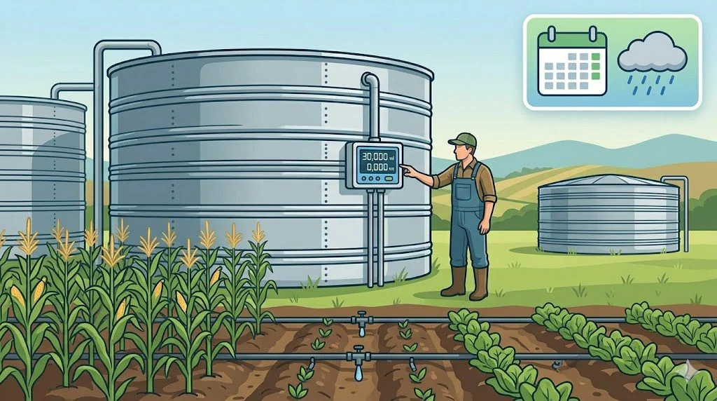 How to Size a Farm Water Tank for Irrigation Season