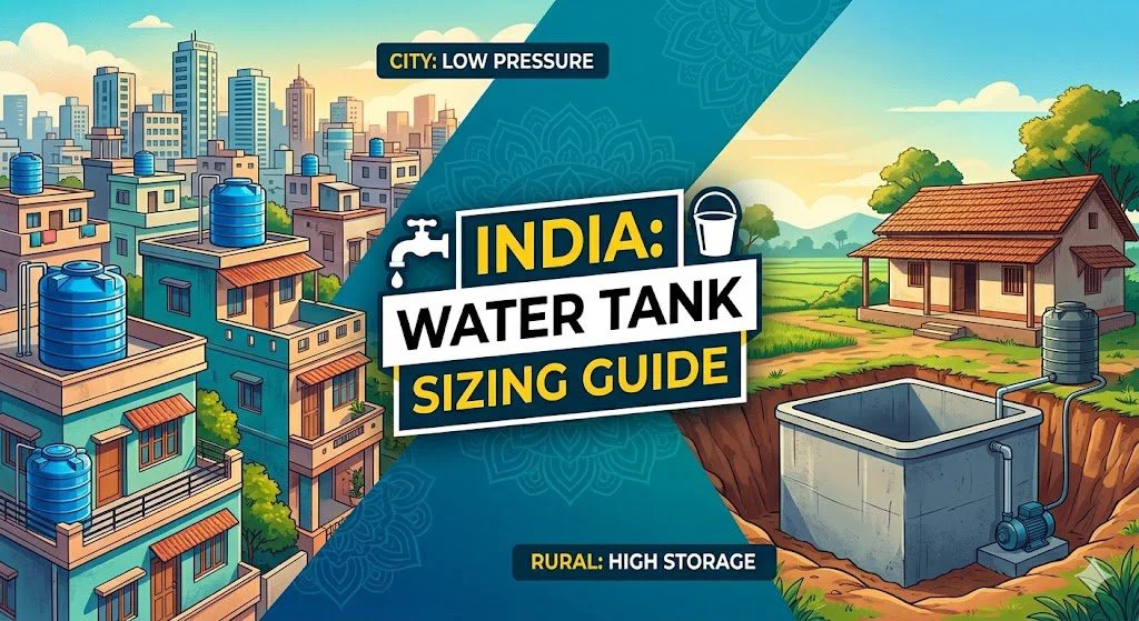 Water Tank Sizing For Homes In India City Vs. Rural Needs