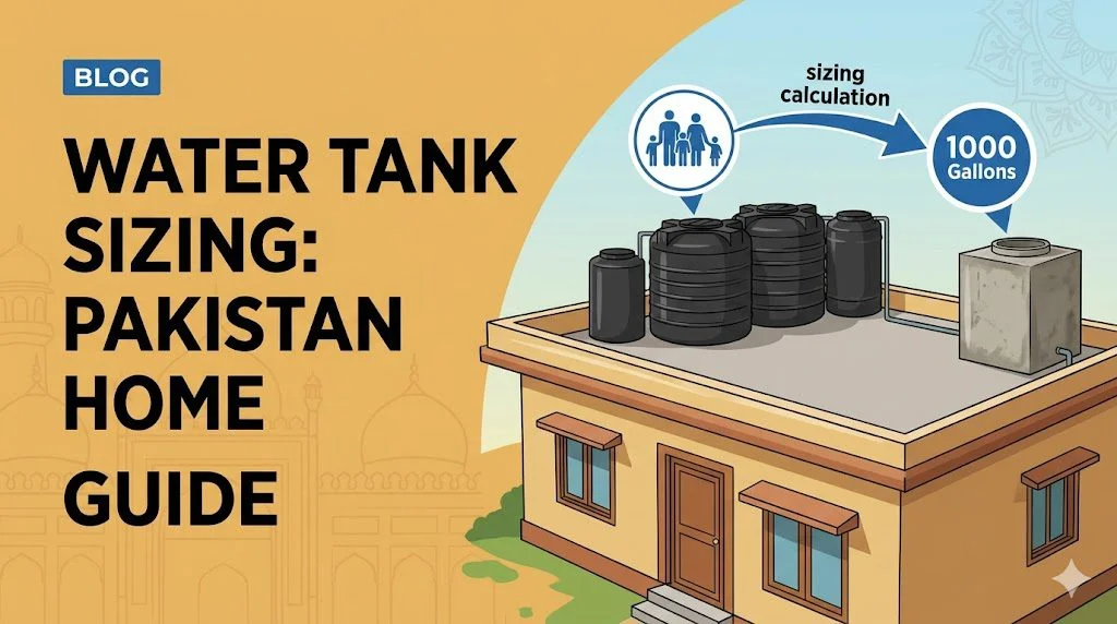 Water Tank Sizing for Homes in Pakistan: A Practical Guide