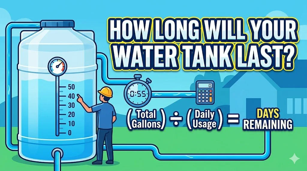 How To Calculate How Long A Water Tank Will Last